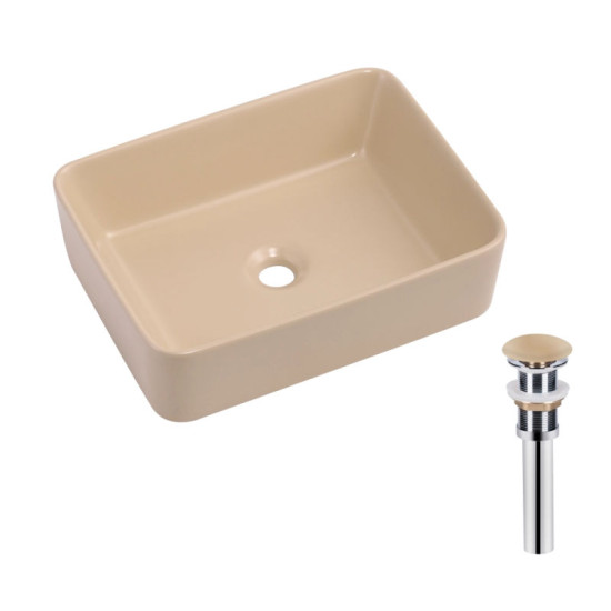 Раковина Qtap Tern 480x370x135 Beige QT17116069SB