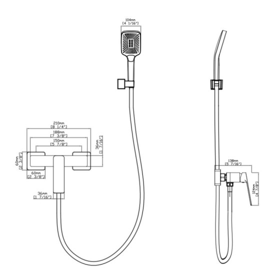 Змішувач для душу Qtap Capricorn Chrome (k35) QTCAP4060102C48221