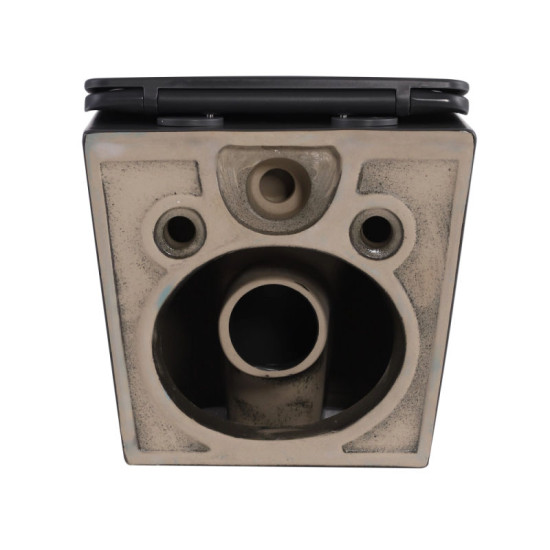 Унитаз подвесной Qtap Robin Ultra Quiet 490×365×325 Anthracite, Slim Duroplast / Soft-close / Quick Release QT13332381АSAN