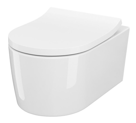 Унитаз подвесной Cersanit Inverto Stream On с сиденьем Slim Wrap Cersanit (S701-432)