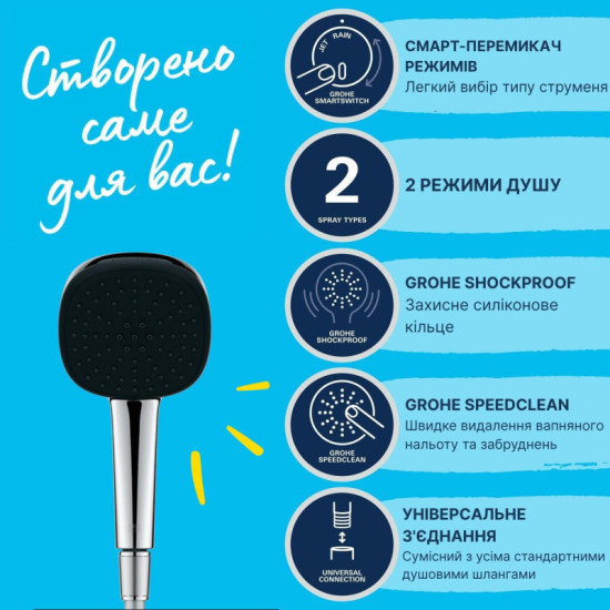 Душовий гарнітур Grohe Vitalio Comfort 110 26973001