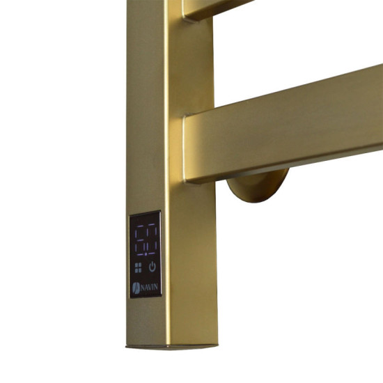 Рушникосушарка Navin Авангард 480х800 Sensor 10-728153-4880 лівий, таймер, матове золото