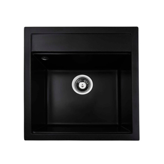 Кухонная мойка Valeso 5149 (черная) + сифон 1041 + Valeso BG77