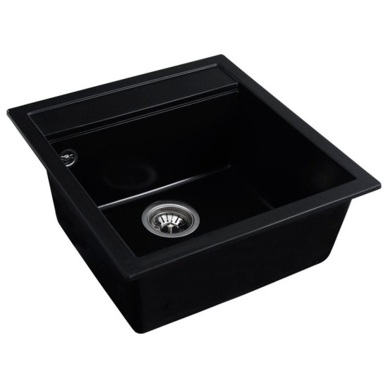 Кухонная мойка Valeso 5149 (черная) + сифон 1041 + Valeso BG77