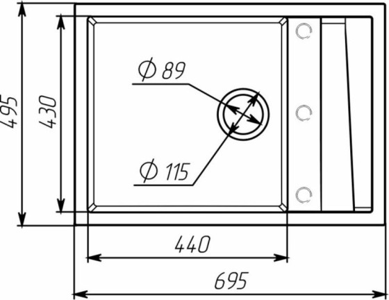 Кухонна мийка Valeso 7050 CASCADA Білосніжний