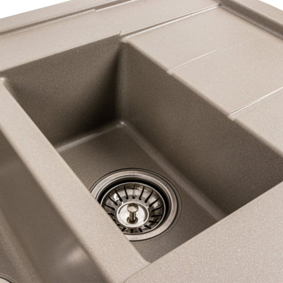 Кухонна мийка Valeso 7850W TOSKANA матова Титан