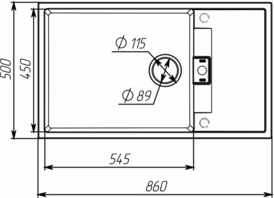 Кухонная мойка Valeso 8650 DIAMOND матовая (Графит)