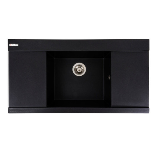 Кухонна мийка Valeso 9651 ATLAS матова чорний металік