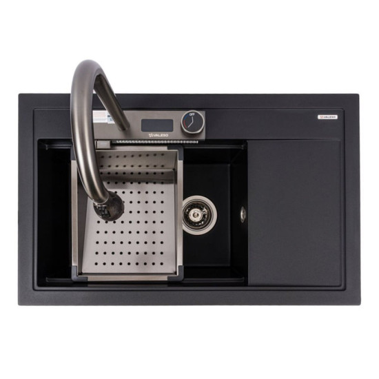 Кухонна мийка Valeso 7950 ATRUM матова чорна