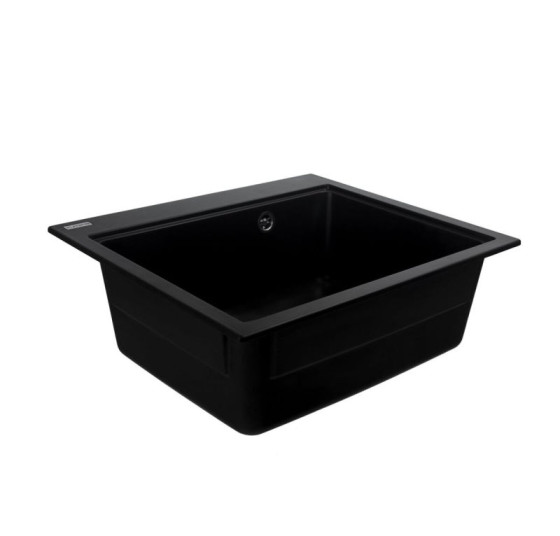 Кухонна мийка Valeso 5852 VESTA чорна Valeso BG76 + Сифон 1041