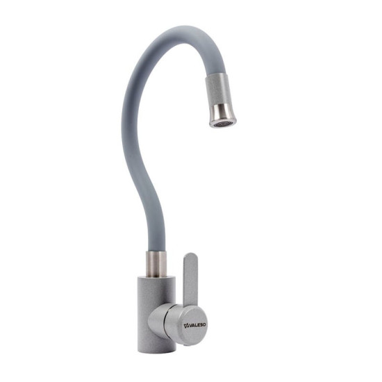 Кухонный смеситель Valeso KT 92 (серый металлик)