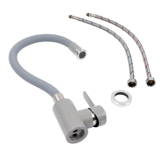 Кухонный смеситель Valeso KT 92 (Серый муссон)