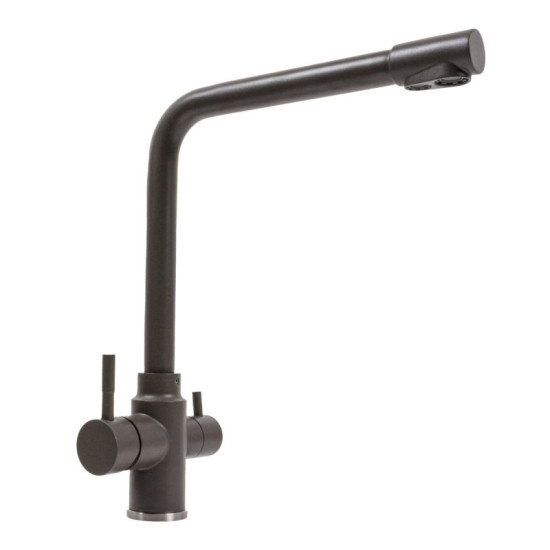 Кухонный смеситель с подключением к фильтру Valeso KT 8201 (8626) Темная скала