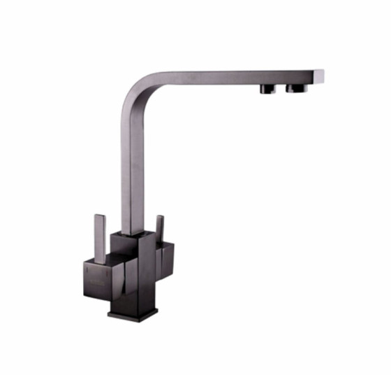 Кухонний змішувач із підключенням до фільтра Valeso KTB2 PVD чорний