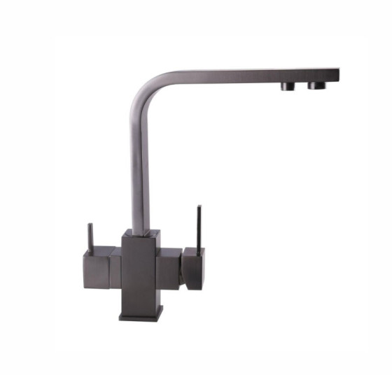 Кухонний змішувач із підключенням до фільтра Valeso KTB2 PVD чорний