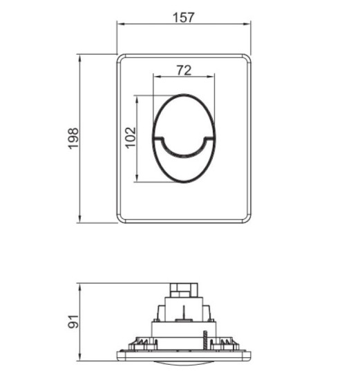 Инсталляция для подвесного унитаза Koer KT-0503-01 500x126x1150mm с панелью смыва KT-0606-01 Хром (KR5347)