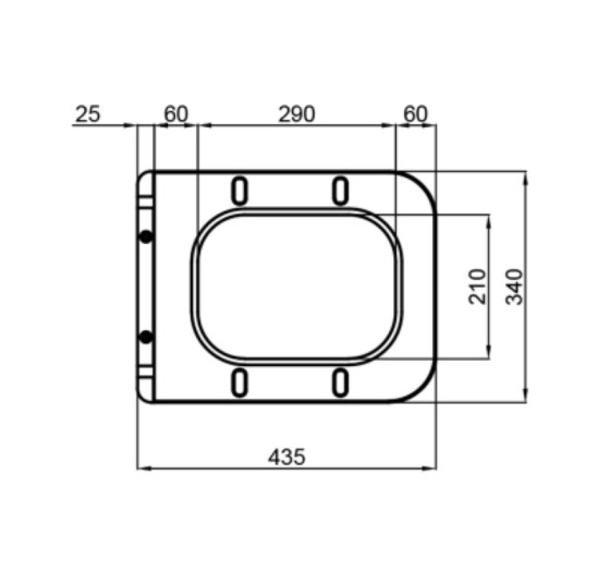 Кришка+сидіння Mixxus SEAT COVER QUADRO-2003 430х338х35mm (MI6689)