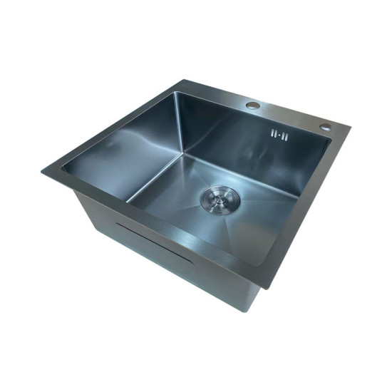 Кухонна мийка Mixxus MH5050 Micro Decor Graphite (3.0/0.8) (графіт) (MI8213)