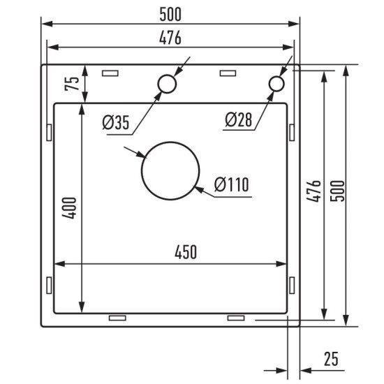 Кухонна мийка Mixxus MH5050 Micro Decor Graphite (3.0/0.8) (графіт) (MI8213)