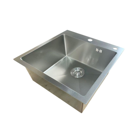 Кухонна мийка Mixxus MH5050 Micro Decor SS Color (3.0/0.8) (нержавіюча сталь) (MI8212)