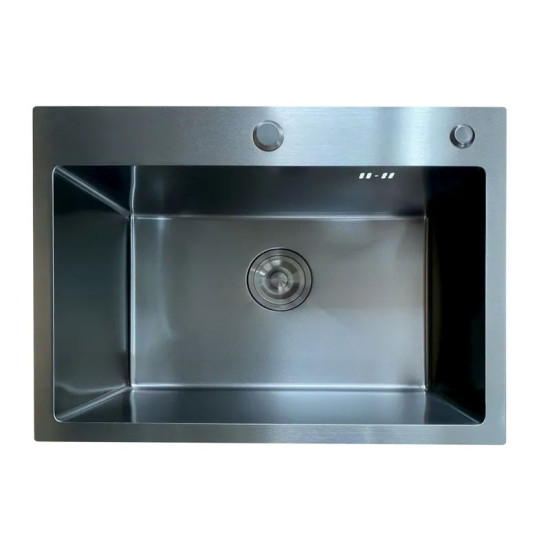 Кухонна мийка Mixxus MH5843 Micro Decor Black (3.0/0.8) (чорний) (MI8219)