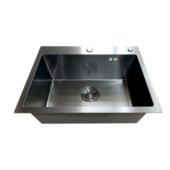 Кухонна мийка Mixxus MH5843 Micro Decor Black (3.0/0.8) (чорний) (MI8219)