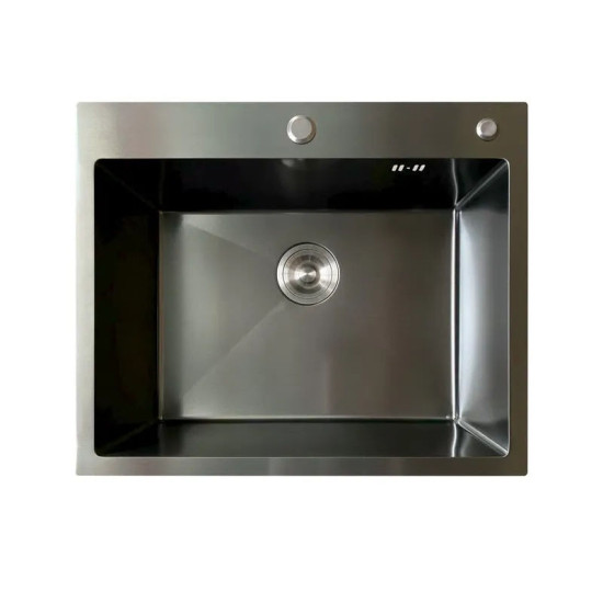 Кухонна мийка Mixxus MH5843 Micro Decor Graphite (3.0/0.8) (графіт) (MI8217)