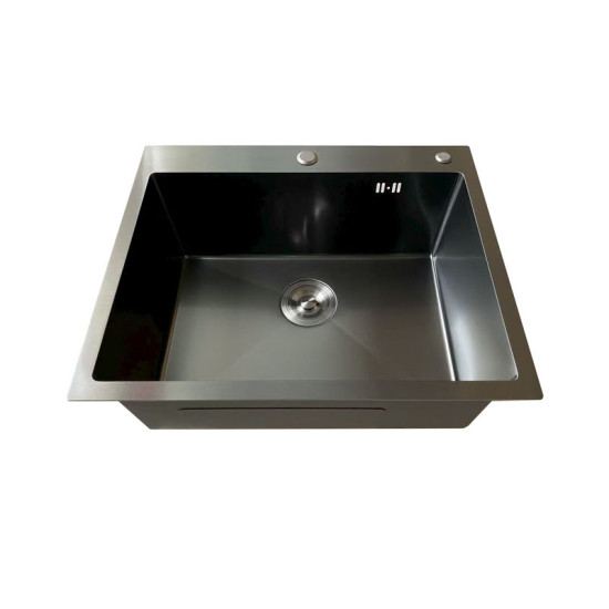 Кухонна мийка Mixxus MH5843 Micro Decor Graphite (3.0/0.8) (графіт) (MI8217)