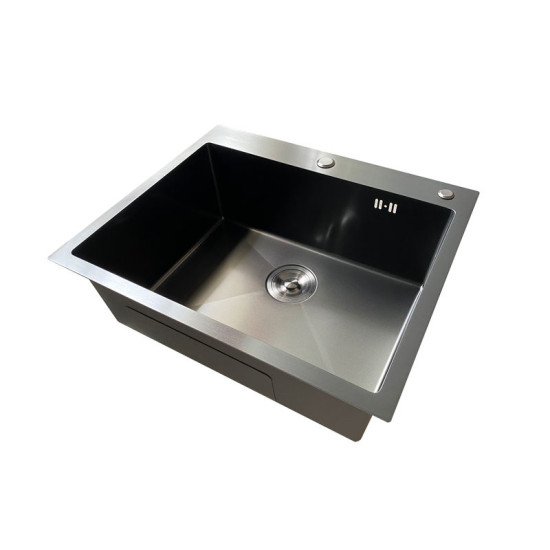 Кухонна мийка Mixxus MH5843 Micro Decor Graphite (3.0/0.8) (графіт) (MI8217)