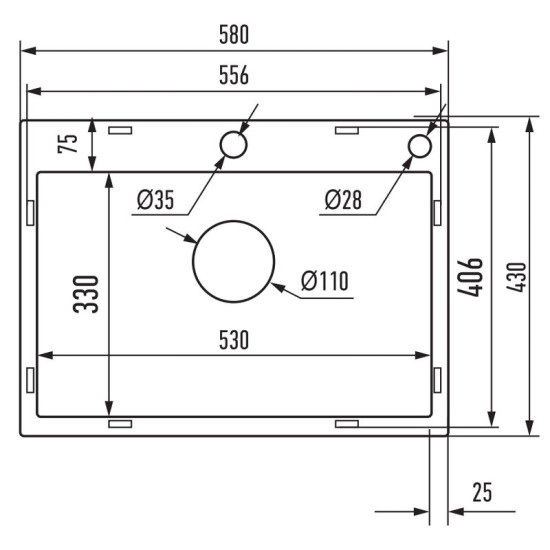 Кухонна мийка Mixxus MH5843 Micro Decor Graphite (3.0/0.8) (графіт) (MI8217)