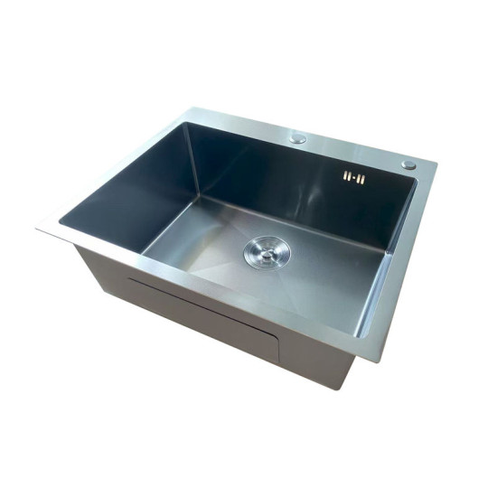 Кухонна мийка Mixxus MH6050 Micro Decor Black (3.0/0.8) (чорний) (MI8223)