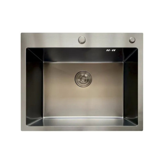 Кухонна мийка Mixxus MH6050 Micro Decor Graphite (3.0/0.8) (графіт) (MI8221)