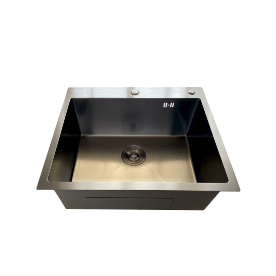 Кухонна мийка Mixxus MH6050 Micro Decor Graphite (3.0/0.8) (графіт) (MI8221)