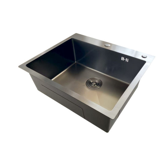 Кухонна мийка Mixxus MH6050 Micro Decor Graphite (3.0/0.8) (графіт) (MI8221)