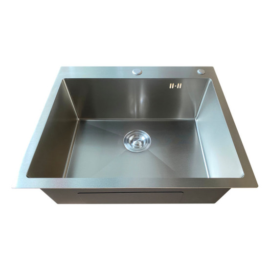 Кухонна мийка Mixxus MH6050 Micro Decor SS Color (3.0/0.8) (нержавіюча сталь) (MI8220)