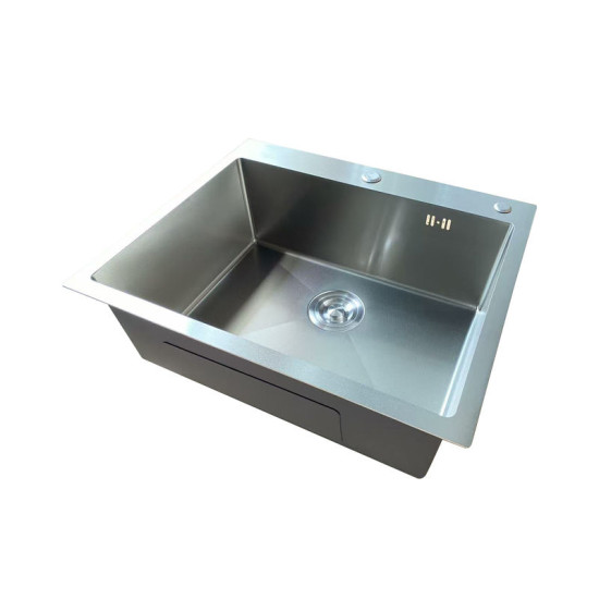 Кухонна мийка Mixxus MH6050 Micro Decor SS Color (3.0/0.8) (нержавіюча сталь) (MI8220)