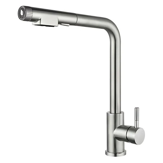 Кухонный смеситель с выдвижным изливом Mixxus LUX-021 PULL (MI8229)