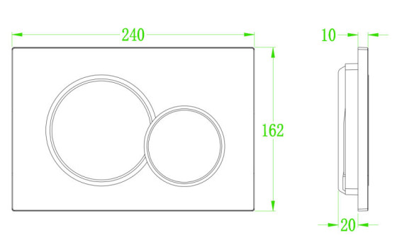 Панель змиву Koer KT-0601-01 (KR5174)