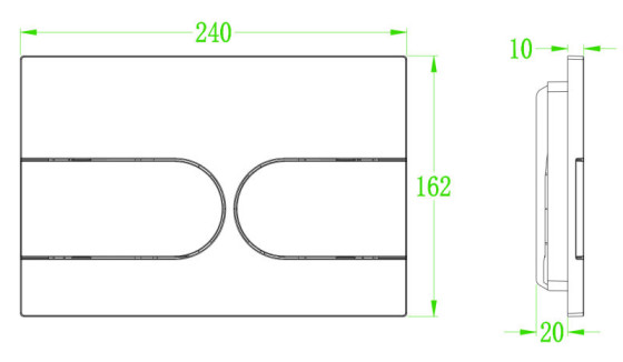 Панель змиву Koer KT-0604-03 240x160x10mm (KR5322)
