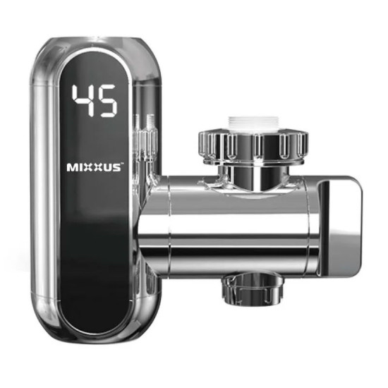 Проточний водонагрівач Mixxus Electra 650-E CHROME 3,3 kW з кріпленням на вилив (MI6509)