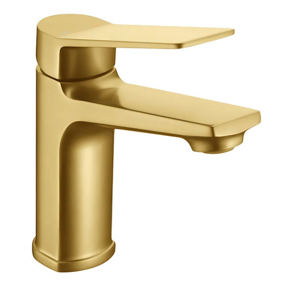 Змішувач для раковини Mixxus Wilson 001 Brushed Gold (матове золото) (MI7128)