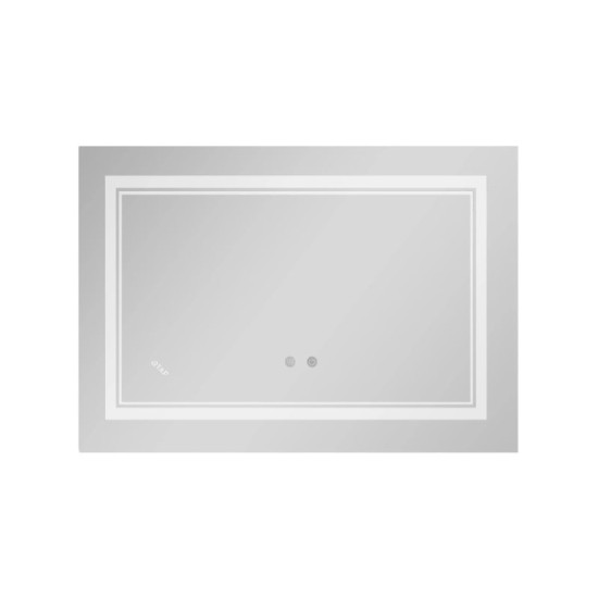 Дзеркало Qtap Cardinal (CA1) 800х600 з LED-підсвічуванням Touch, з антизапот., З диммером, рег. темп. кольори (3000-6500K) Reverse QT0478C8060