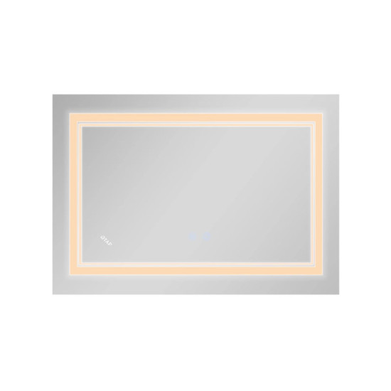 Дзеркало Qtap Cardinal (CA1) 800х600 з LED-підсвічуванням Touch, з антизапот., З диммером, рег. темп. кольори (3000-6500K) Reverse QT0478C8060