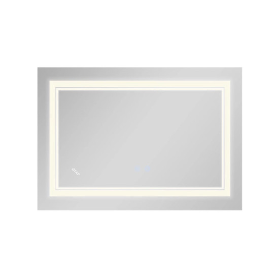 Дзеркало Qtap Cardinal (CA1) 800х600 з LED-підсвічуванням Touch, з антизапот., З диммером, рег. темп. кольори (3000-6500K) Reverse QT0478C8060