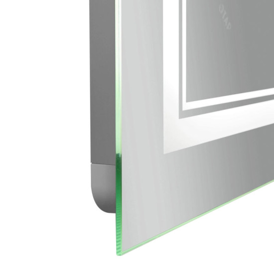 Дзеркало Qtap Cardinal (CA1) 800х600 з LED-підсвічуванням Touch, з антизапот., З диммером, рег. темп. кольори (3000-6500K) Reverse QT0478C8060
