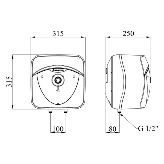 Водонагрівач Ariston Andris Lux 6 OR EU з мокрим ТЕНом 3626236