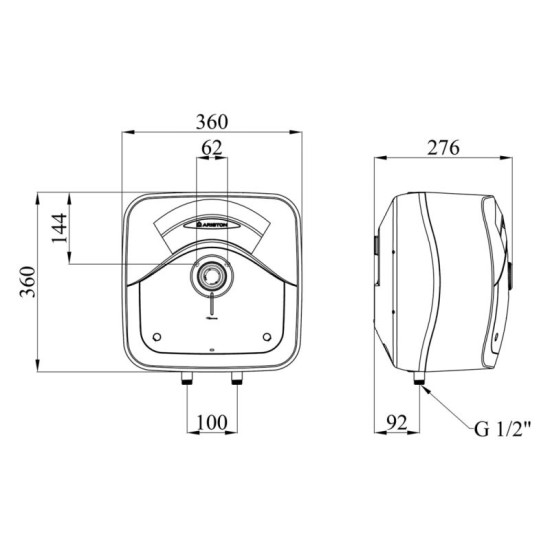 Водонагрівач Ariston Andris Rs 10/3 з мокрим ТЕНом 3100631