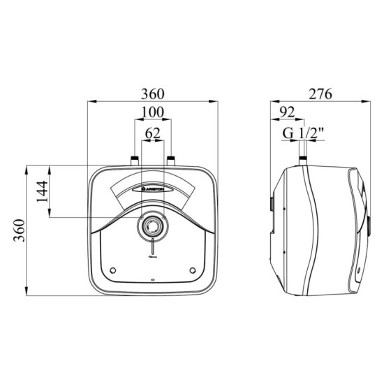 Водонагрівач Ariston Andris Rs 10U/3 з мокрим ТЕНом 3100632
