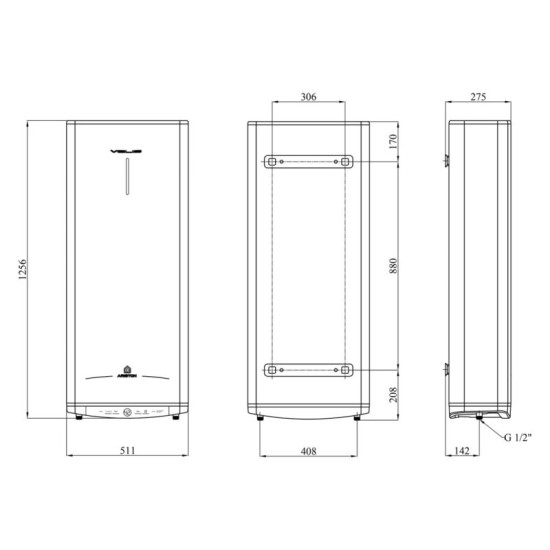 Водонагрівач Ariston Velis Tech 100 EU з мокрим ТЕНом 3100919