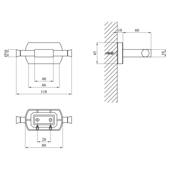 Тримач для рушників Kroner KRM Graz - C95601